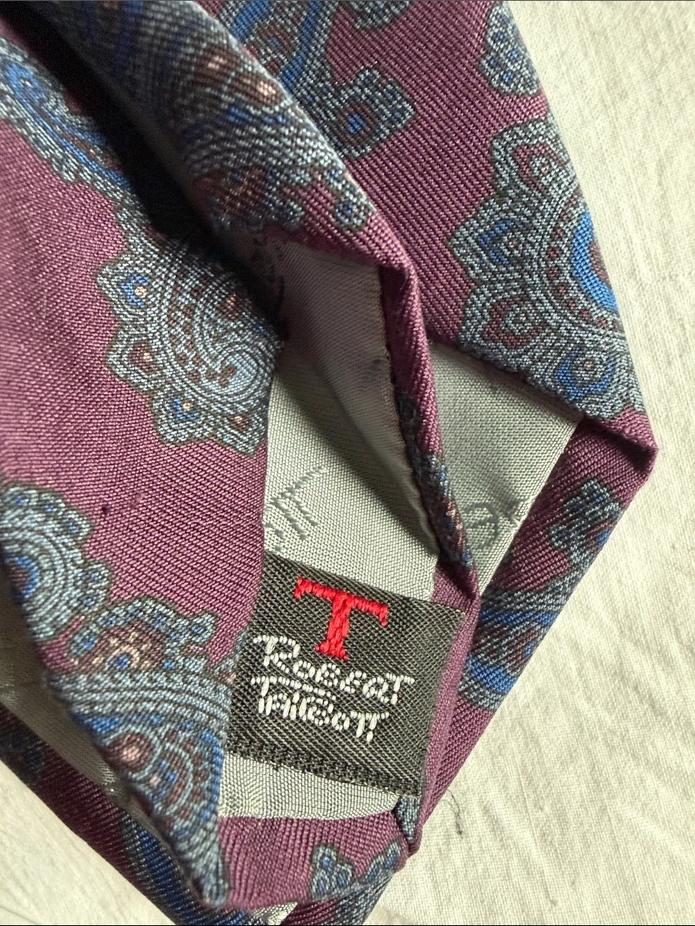 Paisley Silk Tie Pair in Teal and Burgundy